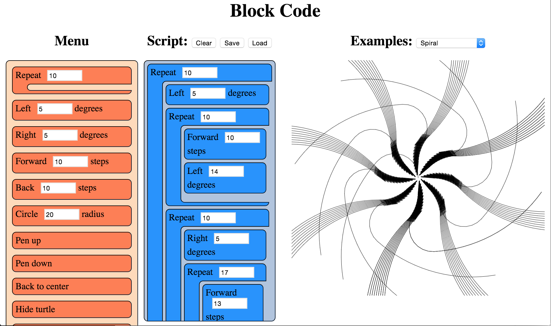 Figure 1.1 - The Blockcode IDE in use